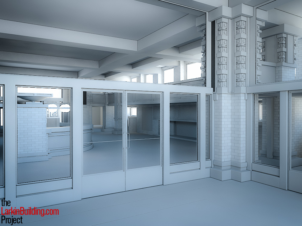 Larkin building interior rendering